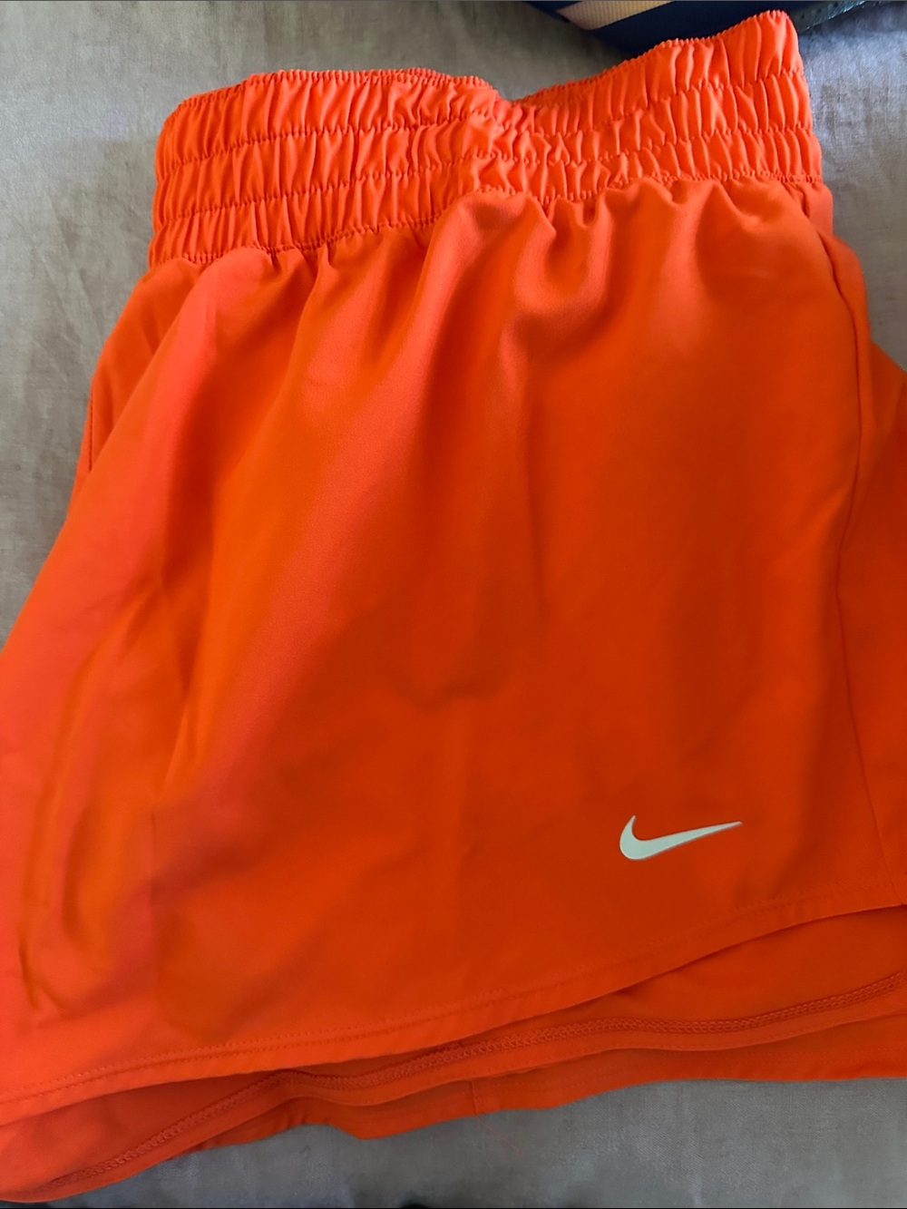Nike Bright Orange Tennis Skirt with White Swoosh